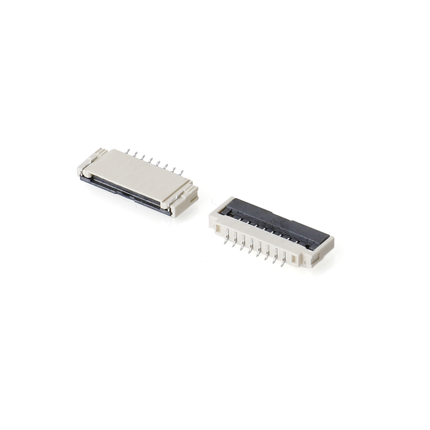 1.0mm间距翻盖带扣（H1.75） 8P 